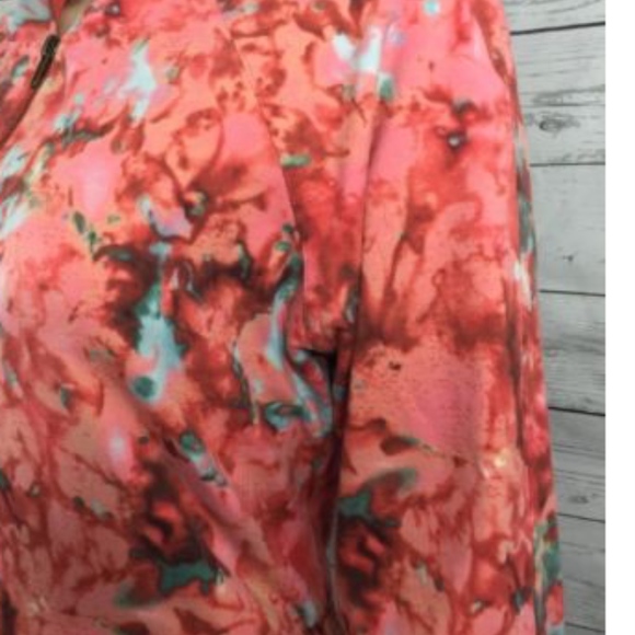 Boston Proper Hoodie XS Pink Watercolor Floral - Picture 4 of 8